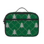 Christmas Tree Knitted Pattern Print Portable Lunch Bag