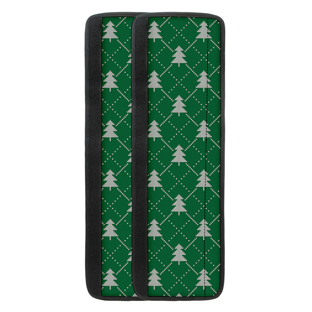 Christmas Tree Knitted Pattern Print Refrigerator Handle Covers