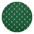 Christmas Tree Knitted Pattern Print Round Blanket