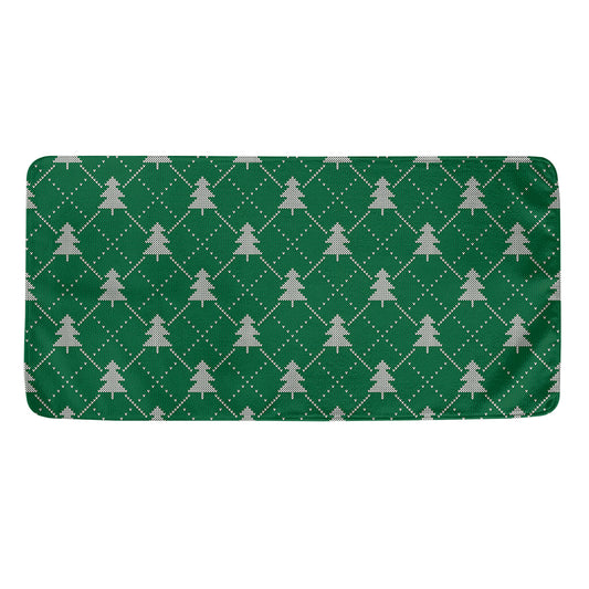 Christmas Tree Knitted Pattern Print Towel