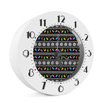 Christmas Tree Lights Print Alarm Clock