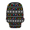 Christmas Tree Lights Print Baby Seat Cover