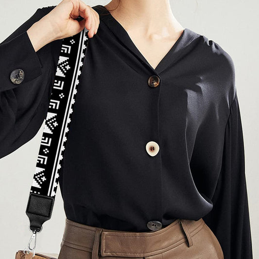 Christmas Tree Lights Print Bag Strap