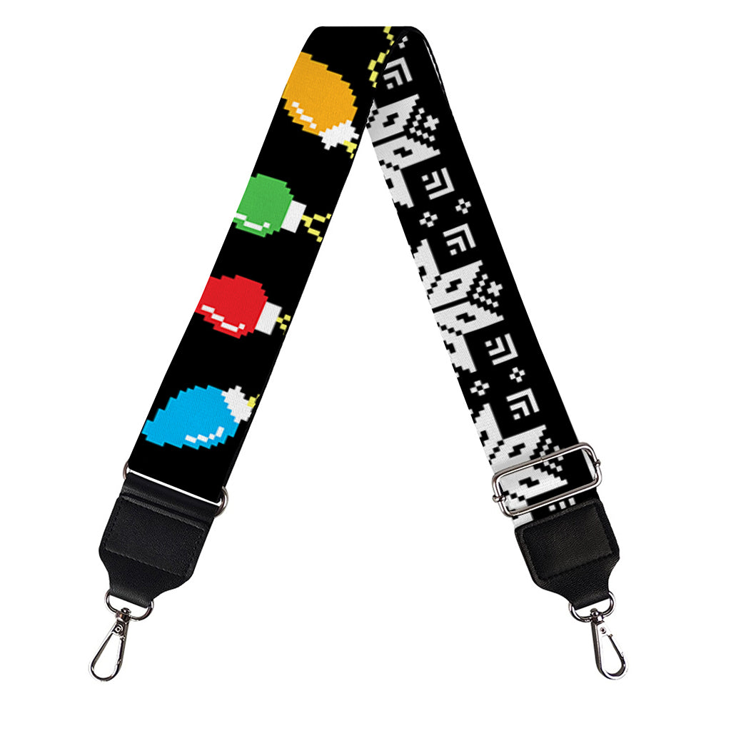 Christmas Tree Lights Print Bag Strap