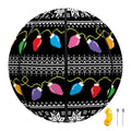 Christmas Tree Lights Print Basketball