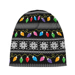 Christmas Tree Lights Print Beanie