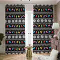 Christmas Tree Lights Print Dimout Pencil Pleat Curtains