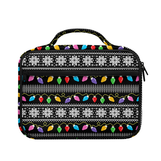 Christmas Tree Lights Print Briefcase Bible Bag