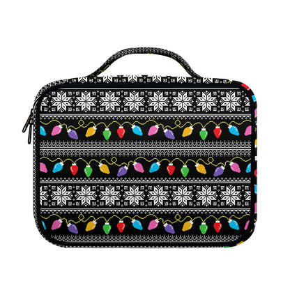 Christmas Tree Lights Print Briefcase Bible Bag