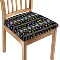 Christmas Tree Lights Print Chair Cushion Cover
