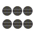 Christmas Tree Lights Print Coaster Set