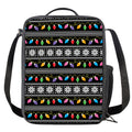 Christmas Tree Lights Print Crossbody Lunch Bag