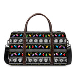 Christmas Tree Lights Print Duffle Bag