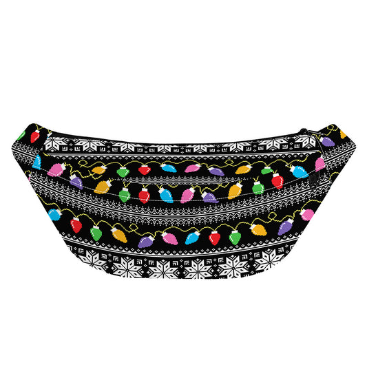 Christmas Tree Lights Print Fanny Pack