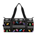 Christmas Tree Lights Print Gym Bag