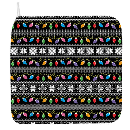 Christmas Tree Lights Print Hand Towel