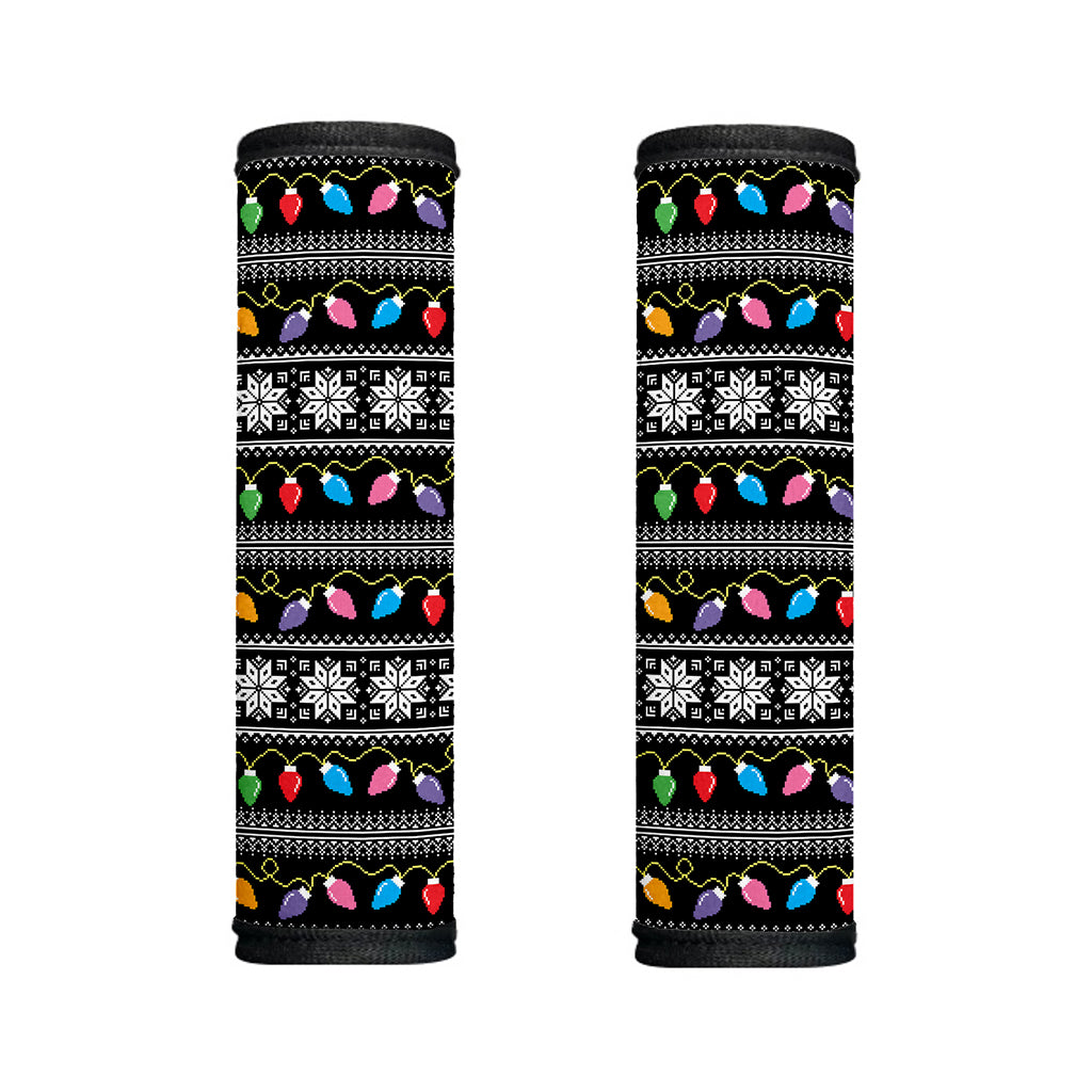Christmas Tree Lights Print Handle Covers