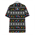Christmas Tree Lights Print Hawaiian Shirt