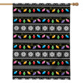 Christmas Tree Lights Print House Flag