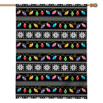 Christmas Tree Lights Print House Flag