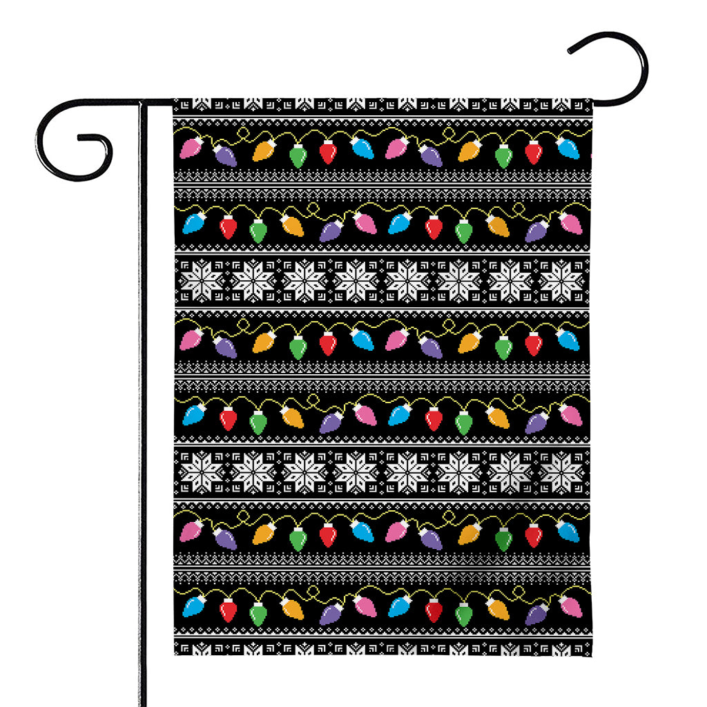 Christmas Tree Lights Print House Flag