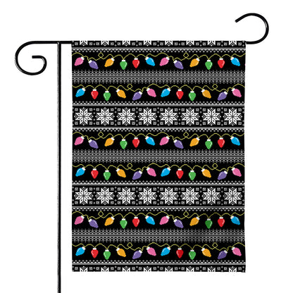 Christmas Tree Lights Print House Flag