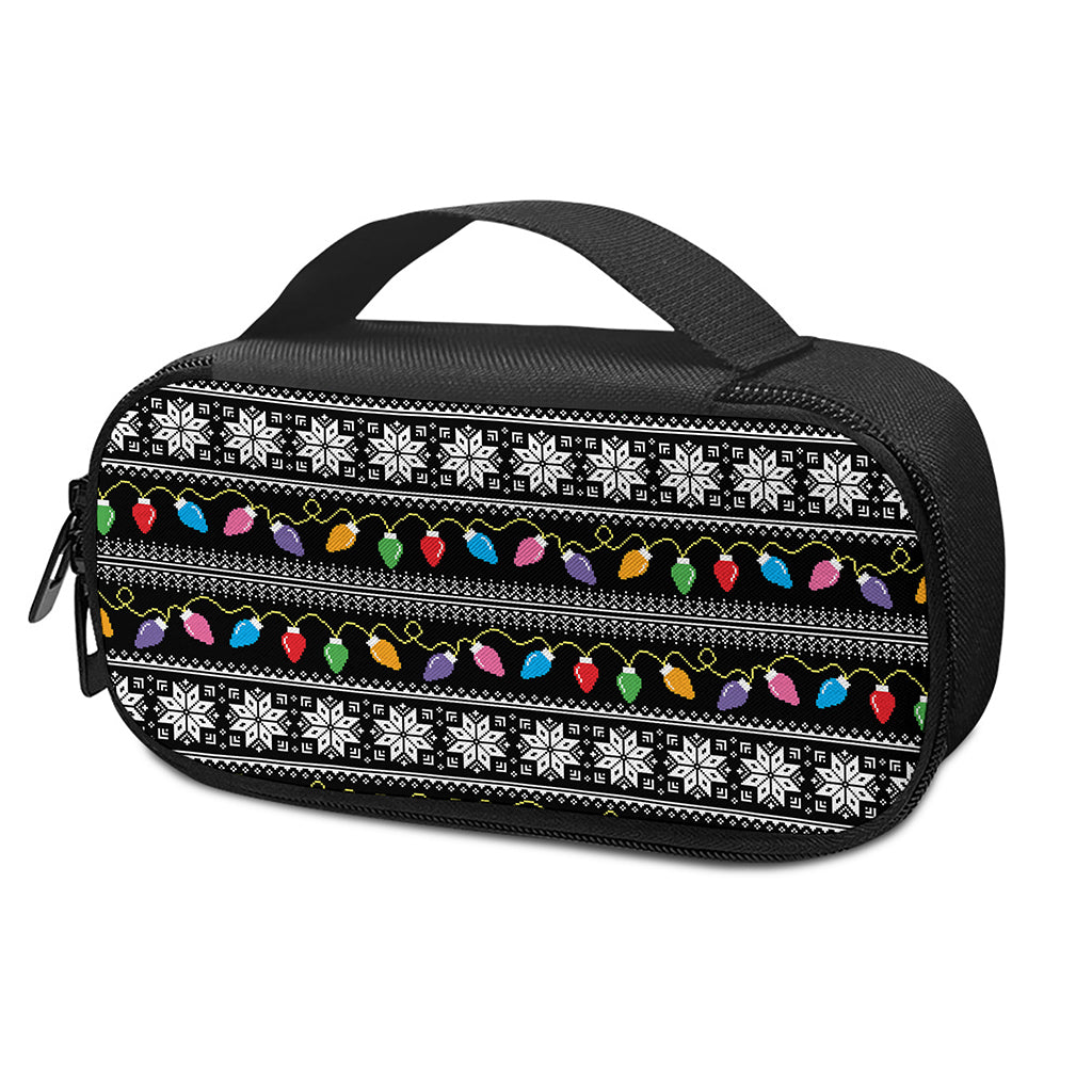 Christmas Tree Lights Print Insulin Cooler Travel Case