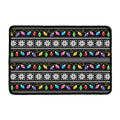 Christmas Tree Lights Print Kitchen Mat