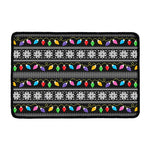 Christmas Tree Lights Print Kitchen Mat