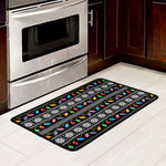 Christmas Tree Lights Print Kitchen Mat