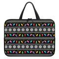 Christmas Tree Lights Print Laptop Sleeve With Handle