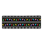 Christmas Tree Lights Print Long Kitchen Mat