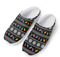 Christmas Tree Lights Print Mesh Casual Shoes