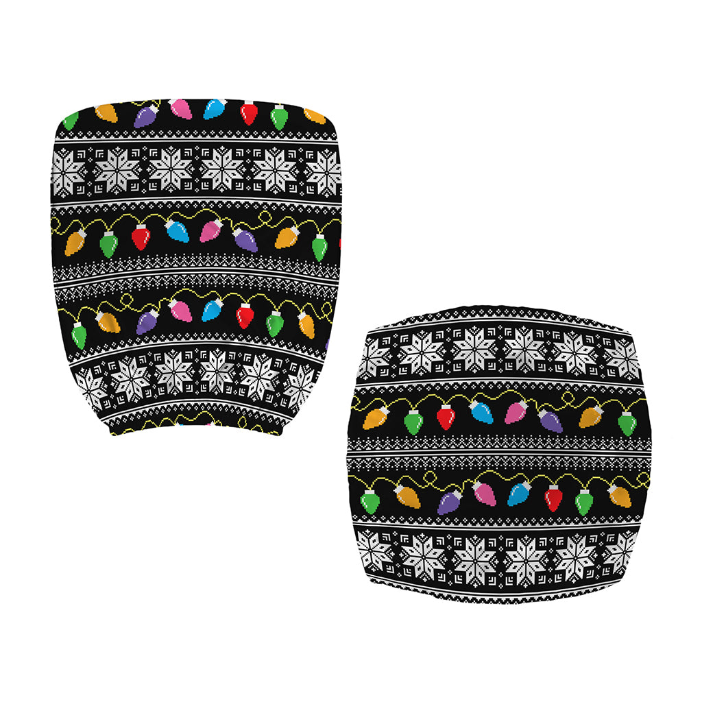 Christmas Tree Lights Print Office Chair Cover