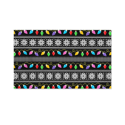 Christmas Tree Lights Print Polyester Flag
