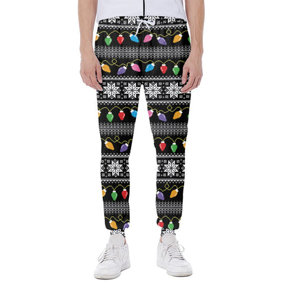 Christmas Tree Lights Print Scuba Joggers