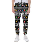 Christmas Tree Lights Print Scuba Joggers
