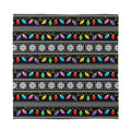Christmas Tree Lights Print Silk Bandana