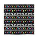 Christmas Tree Lights Print Silk Bandana