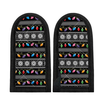 Christmas Tree Lights Print Skillet Handle Cover