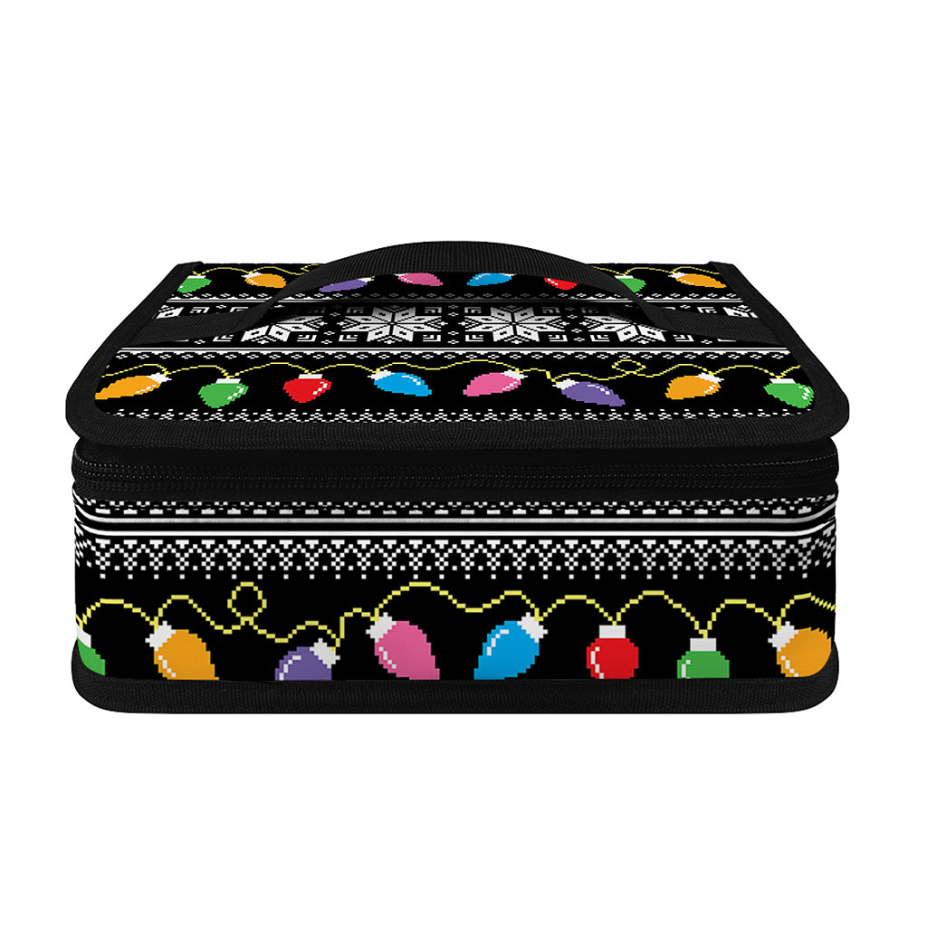 Christmas Tree Lights Print Small Lunch Bag