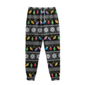 Christmas Tree Lights Print Sweatpants