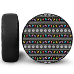 Christmas Tree Lights Print Tire Cover