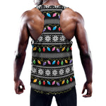 Christmas Tree Lights Print Training Tank Top