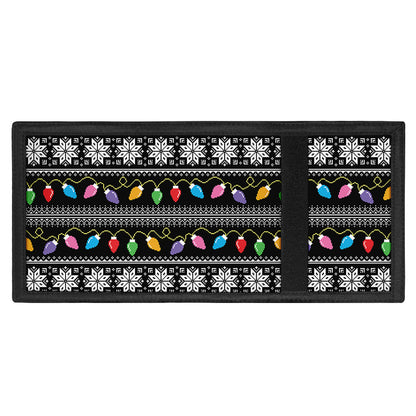 Christmas Tree Lights Print Trifold Wallet