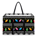 Christmas Tree Lights Print Utility Tote Bag