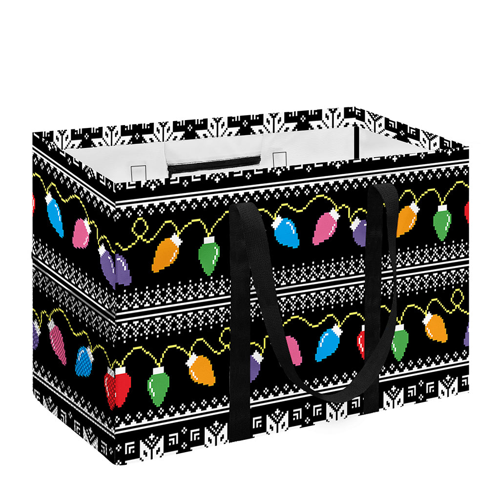 Christmas Tree Lights Print Utility Tote Bag