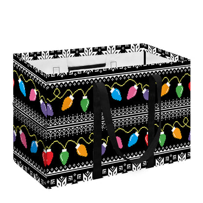 Christmas Tree Lights Print Utility Tote Bag
