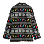 Christmas Tree Lights Print Women's Blazer