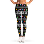 Christmas Tree Lights Print Women's Leggings